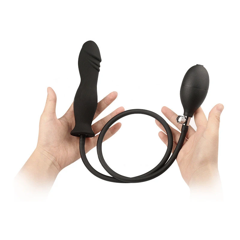 Inflatable Anal Dildo Plug Expandable Butt Plug with Pump Sex Toys for Women Men Anal Dilator Massager Adult Products Silicone