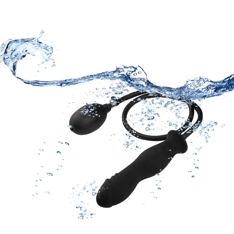 Inflatable Anal Dildo Plug Expandable Butt Plug with Pump Sex Toys for Women Men Anal Dilator Massager Adult Products Silicone