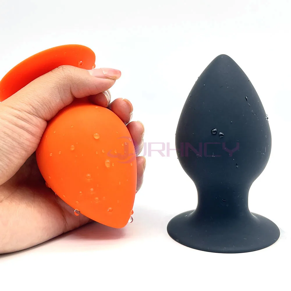 42-70mm Plug Anal Dilation Butt Plug For Men Prostate Massage Hard Silicone Anal Plug With Suction Cup Anal Sex Toys