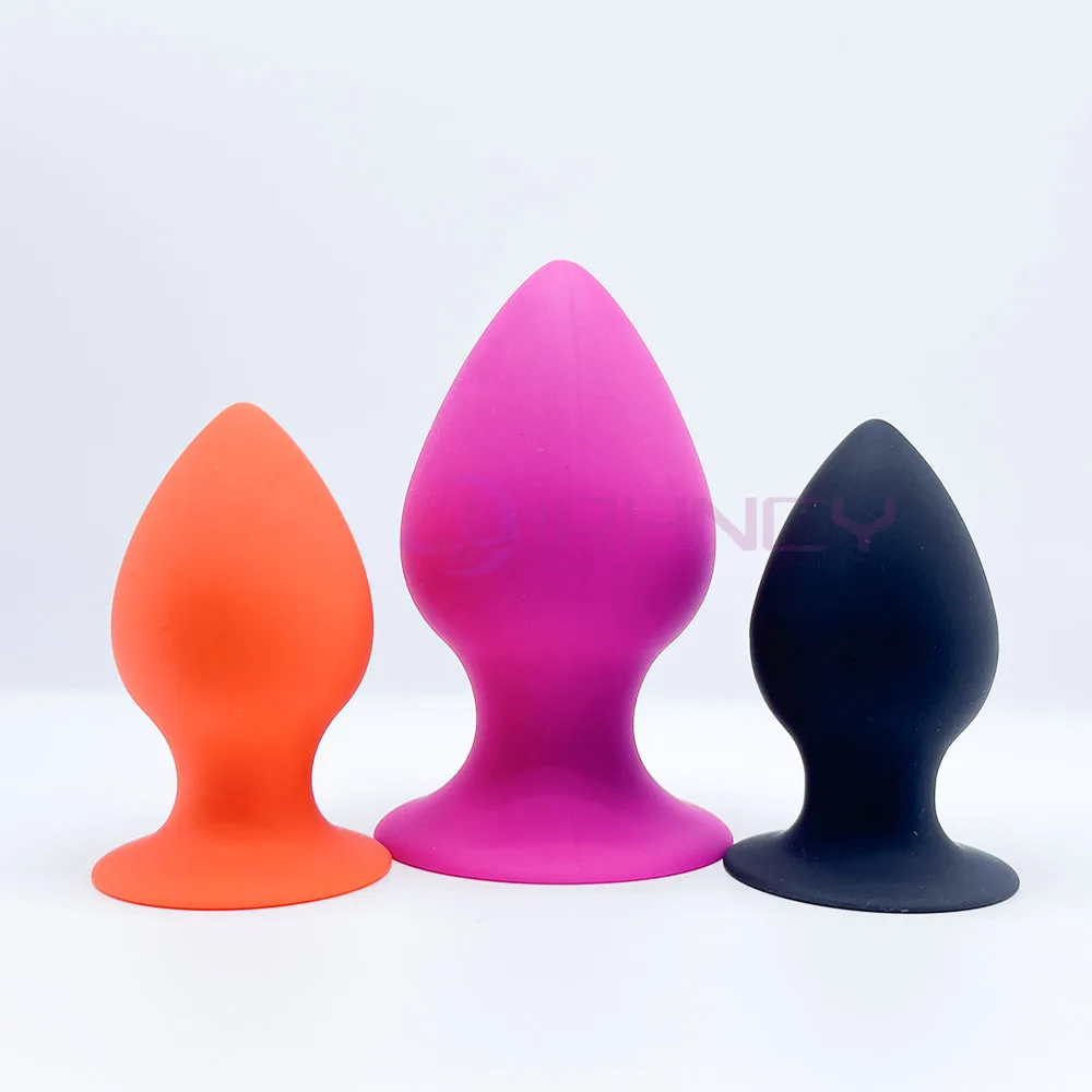 42-70mm Plug Anal Dilation Butt Plug For Men Prostate Massage Hard Silicone Anal Plug With Suction Cup Anal Sex Toys