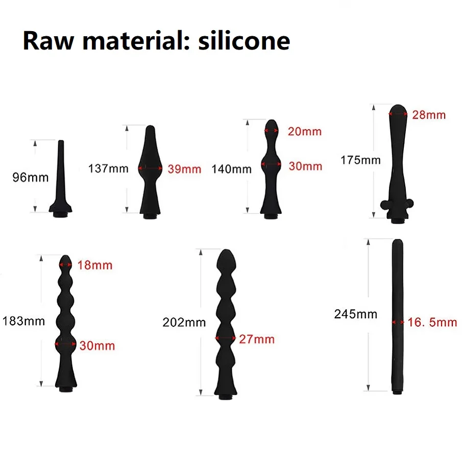 Douche Enema Vagina Anal Cleaning Switch faucet attachment Silicone Enema Syringe Shower Metal Butt Plug Nozzle Tip Gay Massager Douche Enema Vagina Anal Cleaning Switch faucet attachment Silicone Enema Syringe Shower Metal Butt Plug Nozzle Tip Gay Massager