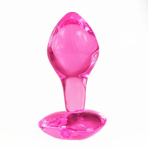 Cute Heart Glass Butt Plug Sex Toy Explore Ball Bullet Ass Masturbation Women Man Gay Stimulate Orgasmic Lesbian Anus Game