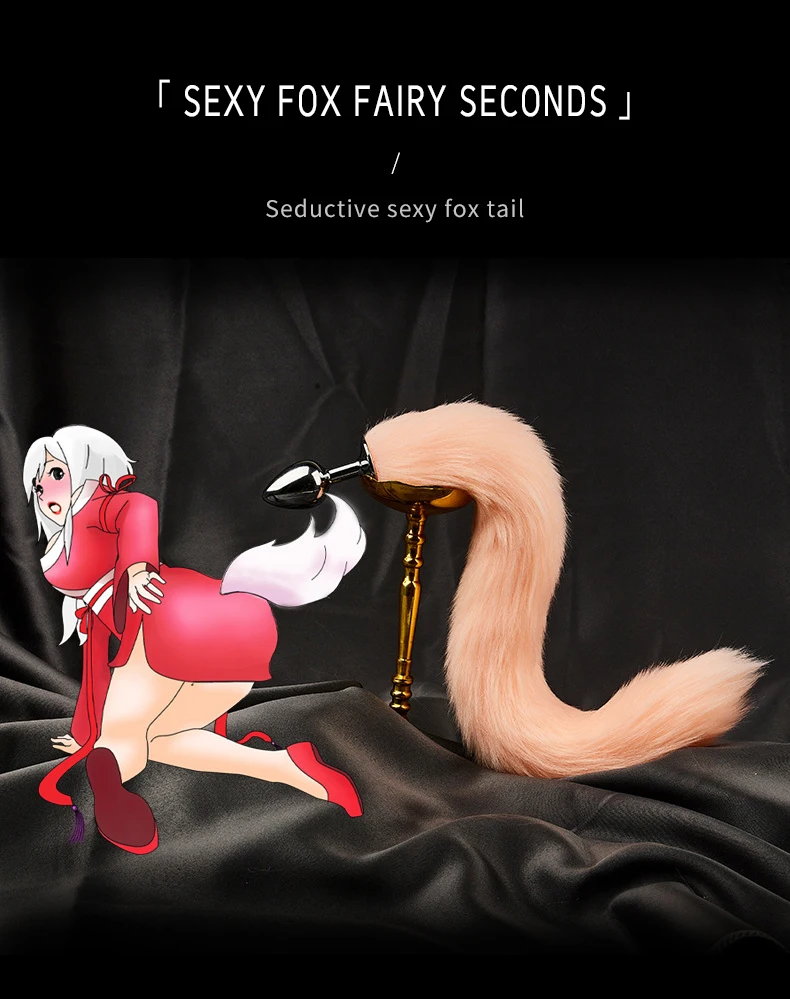 Sex Toys for Woman Cosplay Fox Mask Tail Anal Plug Metal Anus Butt Plug Mask Half Cat Mask Party Sexy Adult Mask Game Masks BDSM