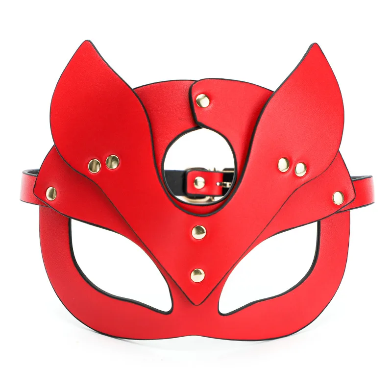 Sex Toys for Woman Cosplay Fox Mask Tail Anal Plug Metal Anus Butt Plug Mask Half Cat Mask Party Sexy Adult Mask Game Masks BDSM
