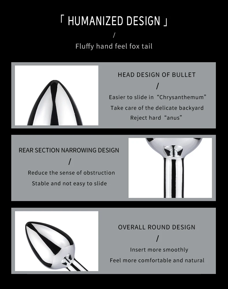 Sex Toys for Woman Cosplay Fox Mask Tail Anal Plug Metal Anus Butt Plug Mask Half Cat Mask Party Sexy Adult Mask Game Masks BDSM