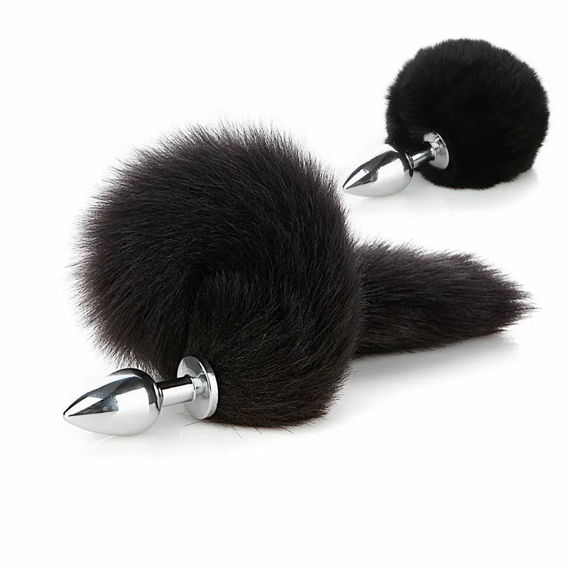 Exotic Anue Plug Toys with Separable Fox Tail Metal Butt Plug for Couple Women Anal Games Rabbit Cosplay Special Accessories