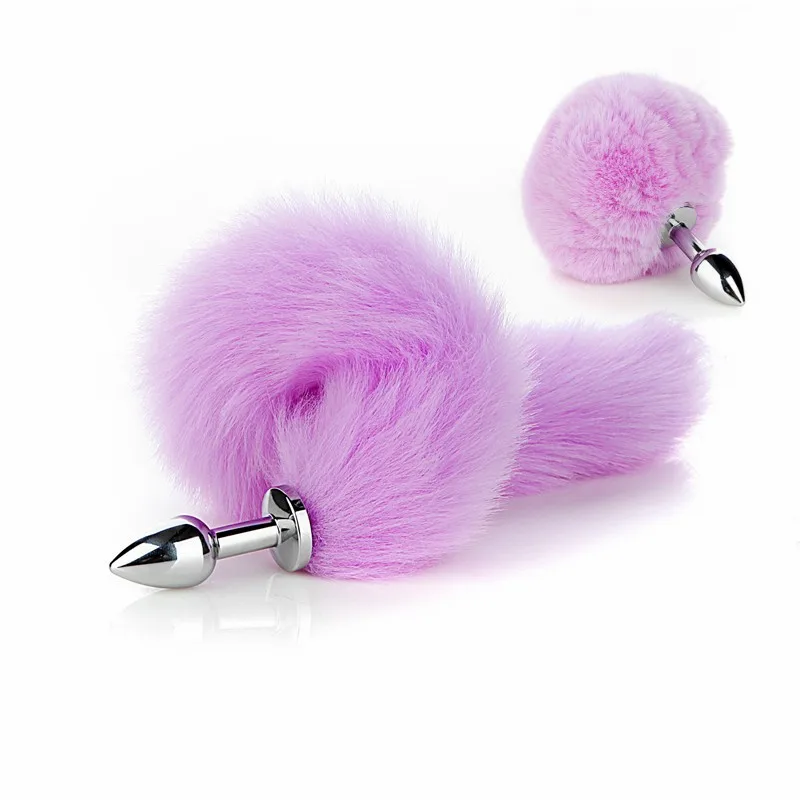 Exotic Anue Plug Toys with Separable Fox Tail Metal Butt Plug for Couple Women Anal Games Rabbit Cosplay Special Accessories