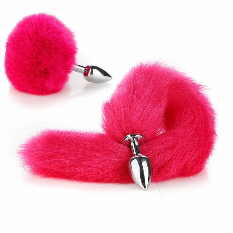 Exotic Anue Plug Toys with Separable Fox Tail Metal Butt Plug for Couple Women Anal Games Rabbit Cosplay Special Accessories