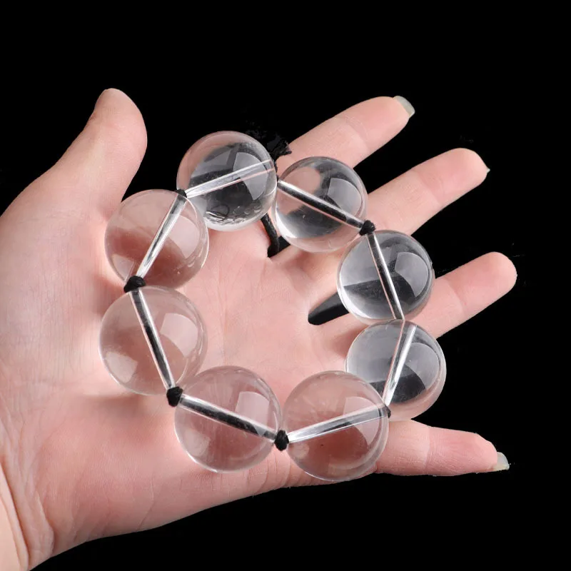 5 Sizes Glass Anal Beads Vaginal Balls Butt Plug Toy BDSM Massager Beads Inserted Plug Erotic Anal Bead Viabrator Accessories
