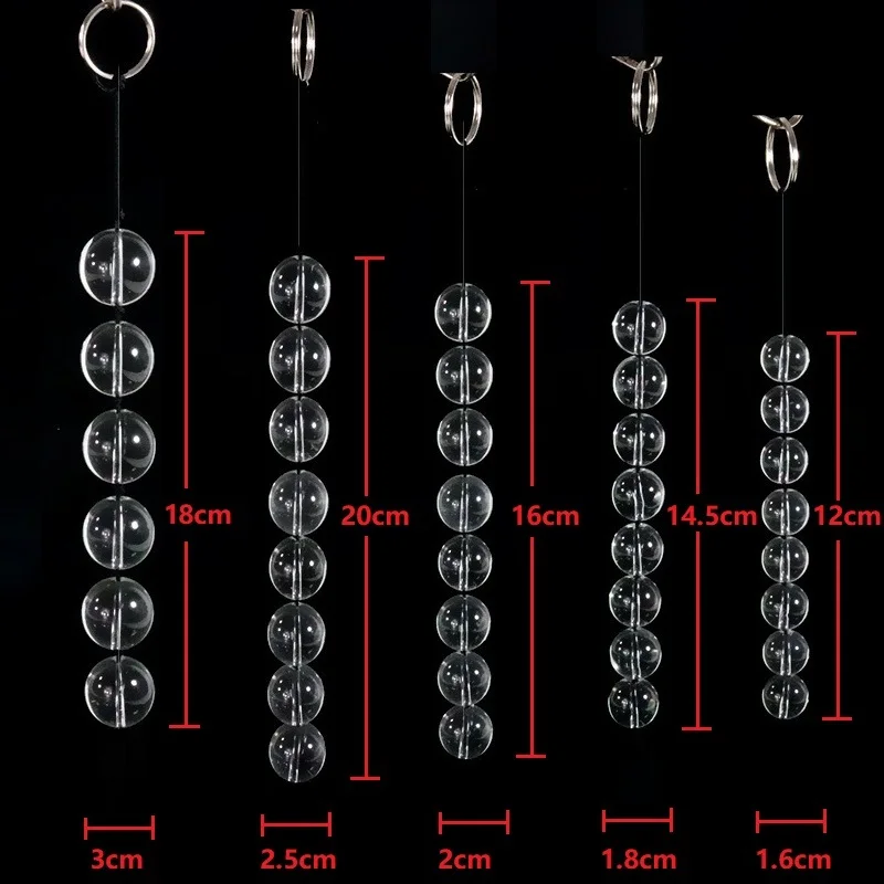 5 Sizes Glass Anal Beads Vaginal Balls Butt Plug Toy BDSM Massager Beads Inserted Plug Erotic Anal Bead Viabrator Accessories