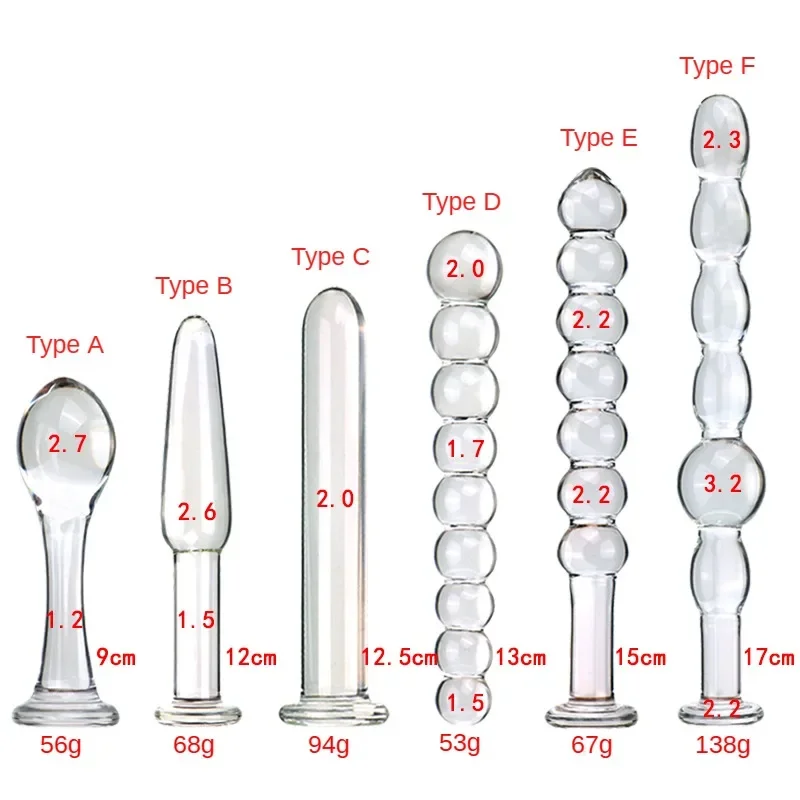 Glass Anal Plug Six-piece Set Pulling Beads Dual Use Small Dildos Butt Plugs Masturbation Posterior Dilation Adult Sex Toys Glass Anal Plug Six-piece Set Pulling Beads Dual Use Small Dildos Butt Plugs Masturbation Posterior Dilation Adult Sex Toys
