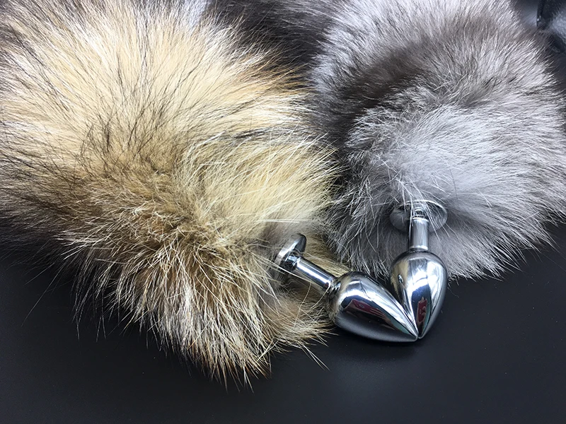 Anal Plug Real Fox Tail Separable Cosplay Butt Plug Anal Sex Tail Adult Products Anal Sex Toys for Woman Couples Men Sexy Shop