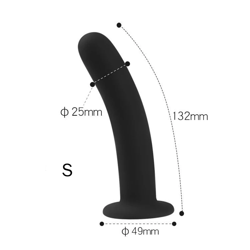 Anal Butt Plug 3 Sizes Anal Plugs Training Simple Dildos with Strong Suction Cup Anal Sex Toys for Beginners to Advanced Users