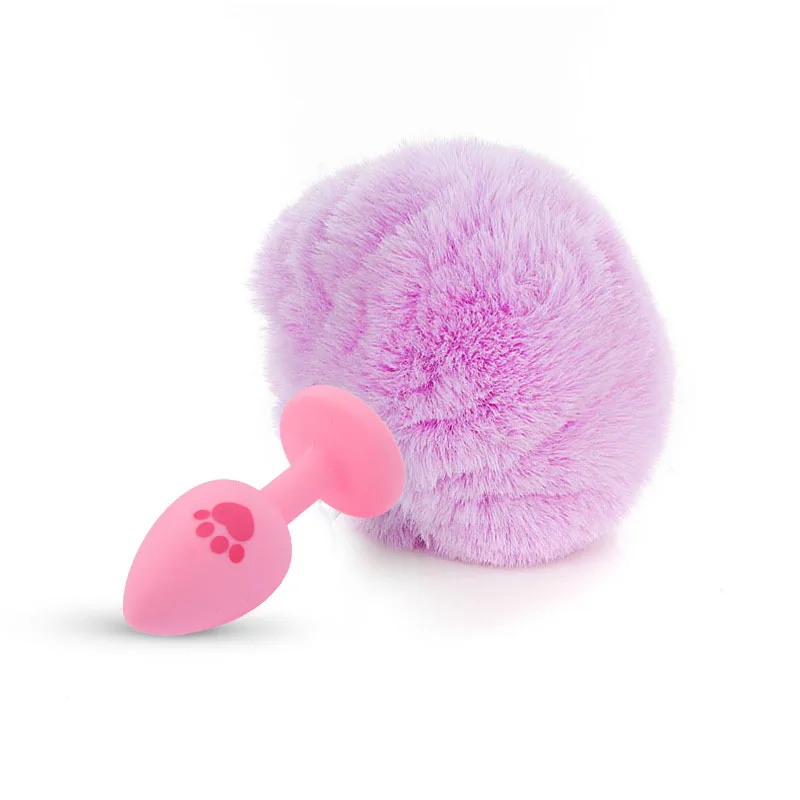 Anal Plug Stainless Steel Silicone Bunny Tail Erotic Dildo Sexo Butt Plug Tail  Anus Sex Shop Adults Games Sex Toys for Woman