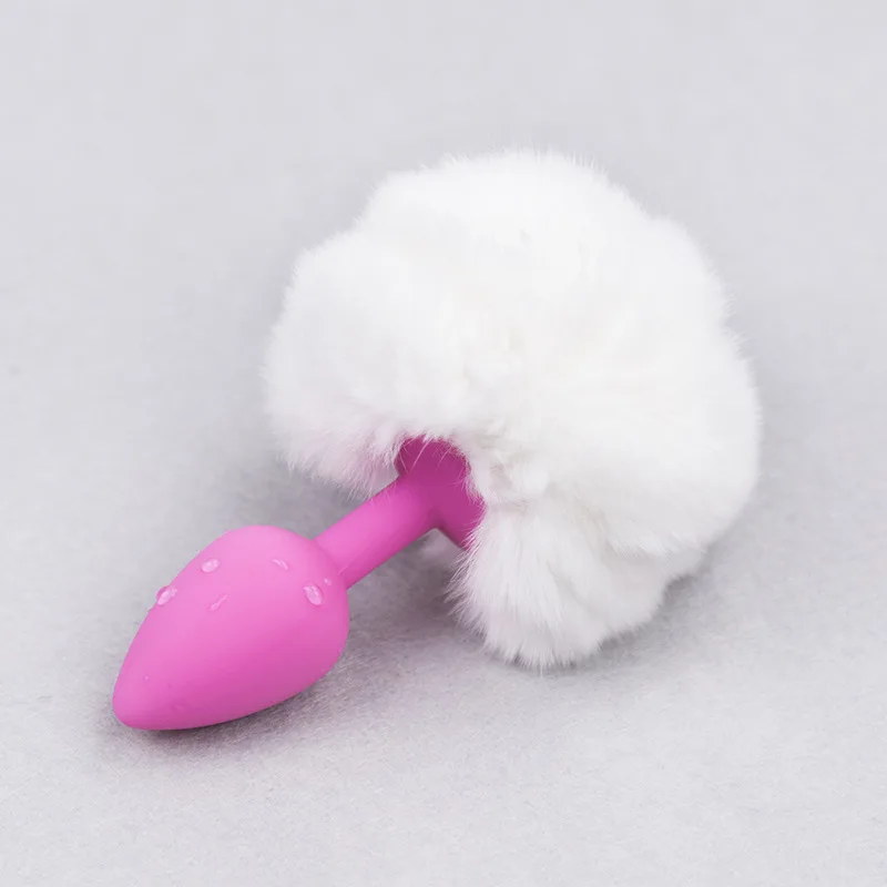 Anal Plug Stainless Steel Silicone Bunny Tail Erotic Dildo Sexo Butt Plug Tail  Anus Sex Shop Adults Games Sex Toys for Woman
