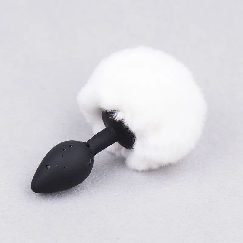 Anal Plug Stainless Steel Silicone Bunny Tail Erotic Dildo Sexo Butt Plug Tail  Anus Sex Shop Adults Games Sex Toys for Woman
