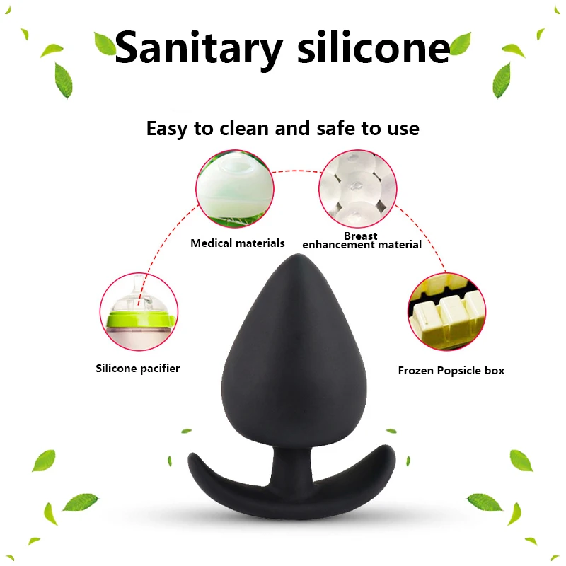 Silicone Mushroom Head Anal Plug Wearable Butt Plug Stimulation Anus Masturbator G Spot Massage Dildo Bdsm Sex Toy for Man Women