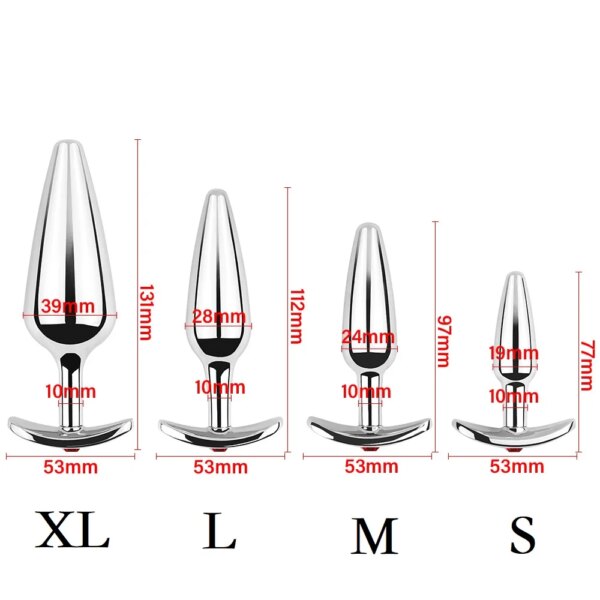 Metal Anal Beads Butt Plug Set Small Large Wearable Ass Analplug Jewelry Dilator Dildo Prosate Massager Sex Toy Man Women Shop