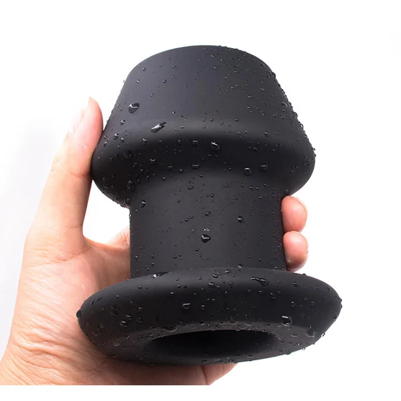 Silicone Hollow Peeped Anal Plug Stopper Anus Speculum Expander Stimulator Butt Dilator Enemator Adults Masturbation Sex Toys