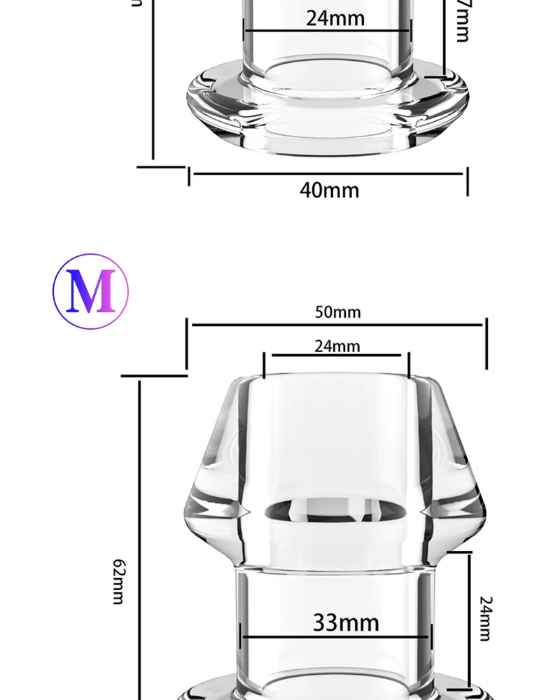 Hollow Anal Plug with Matched Stopper Enema Anal Expander Butt Plug Peep Vagina and Anus Dilation SM Sex Toy Anal Sex Toys Woman Hollow Anal Plug with Matched Stopper Enema Anal Expander Butt Plug Peep Vagina and Anus Dilation SM Sex Toy Anal Sex Toys Woman