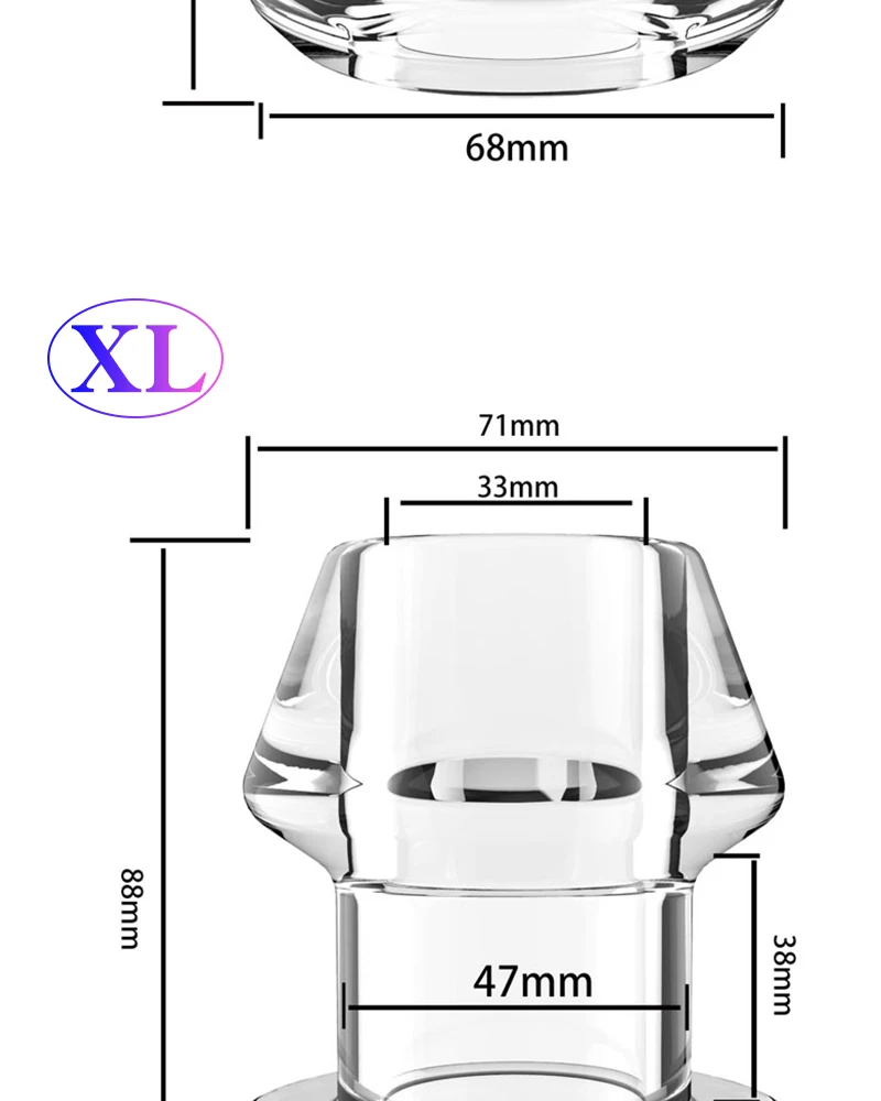 Hollow Anal Plug with Matched Stopper Enema Anal Expander Butt Plug Peep Vagina and Anus Dilation SM Sex Toy Anal Sex Toys Woman Hollow Anal Plug with Matched Stopper Enema Anal Expander Butt Plug Peep Vagina and Anus Dilation SM Sex Toy Anal Sex Toys Woman