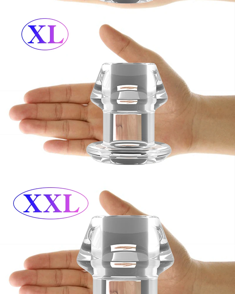 Hollow Anal Plug with Matched Stopper Enema Anal Expander Butt Plug Peep Vagina and Anus Dilation SM Sex Toy Anal Sex Toys Woman Hollow Anal Plug with Matched Stopper Enema Anal Expander Butt Plug Peep Vagina and Anus Dilation SM Sex Toy Anal Sex Toys Woman