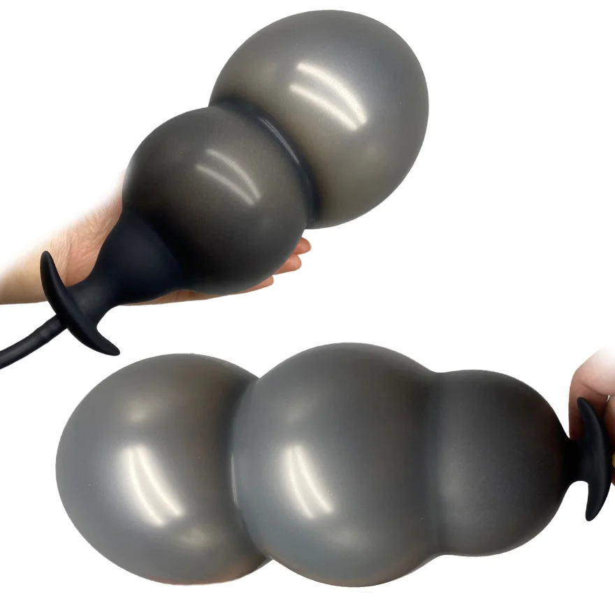 Super Long Inflated Anal Plug Expandable Dildo Big Butt Plug G-spot Prostate Massage Anus Trainner BDSM Sex Toys For Women Men