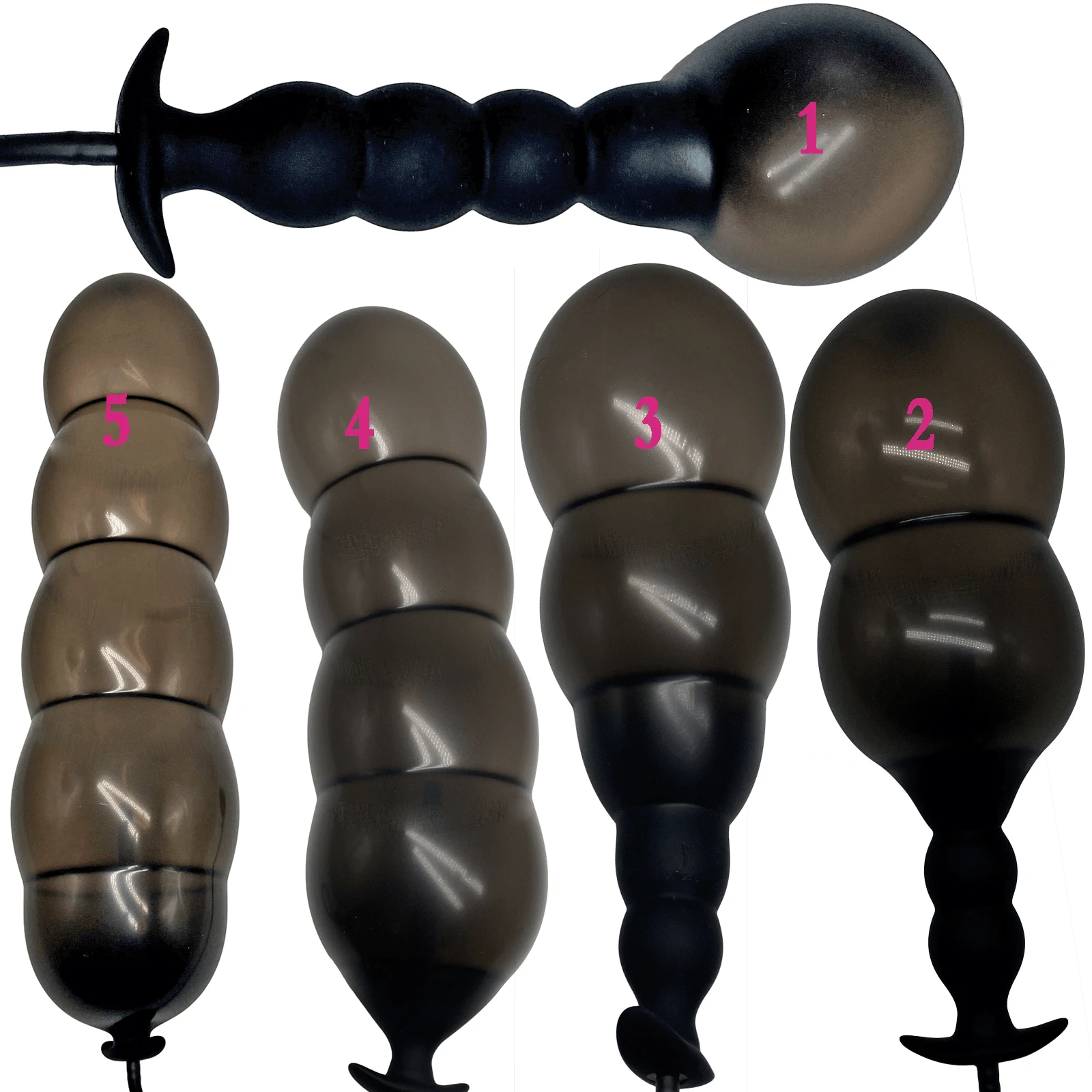 Super Long Inflated Anal Plug Expandable Dildo Big Butt Plug G-spot Prostate Massage Anus Trainner BDSM Sex Toys For Women Men