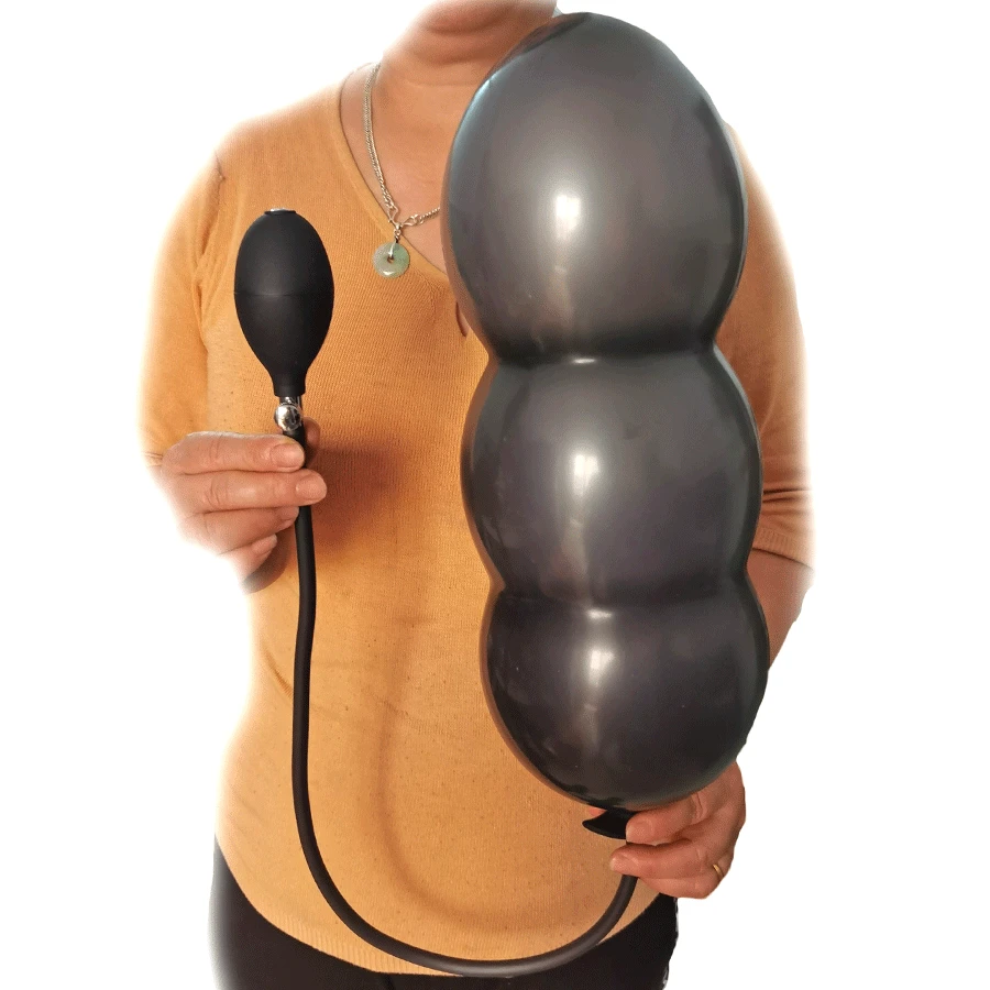 Super Long Inflated Anal Plug Expandable Dildo Big Butt Plug G-spot Prostate Massage Anus Trainner BDSM Sex Toys For Women Men