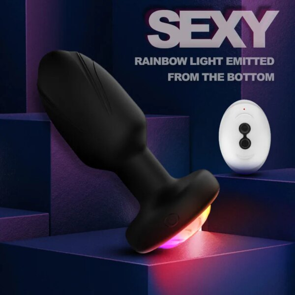 360 Rotation Vibrating Anal Plug Remote Control Butt Plug Vibrator For man 10 Speed Prostate Massager Adult Sex Toys For Couples