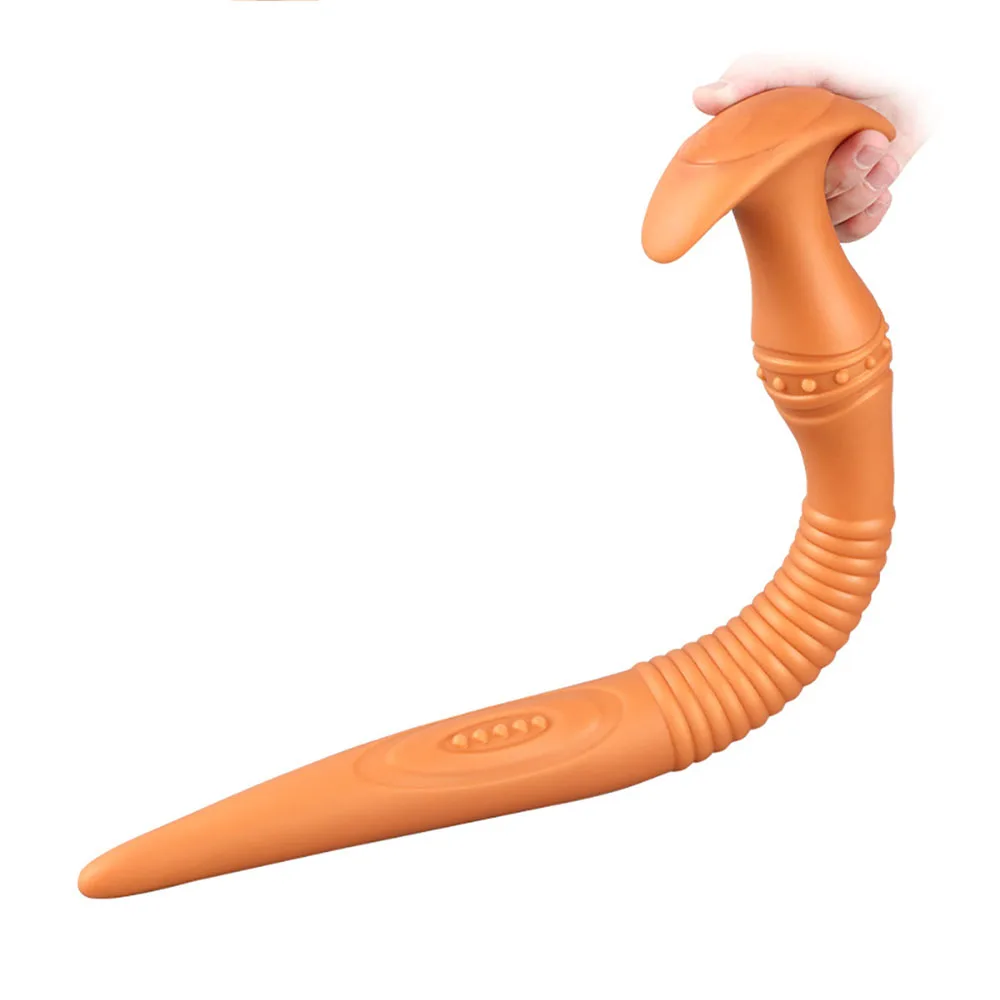 Glow In The Dark Anal Plug Long Butt Plug Tail Adult Sex Toys For Women Men Prostate Massage Anal Dilation Soft Silicone Butplug