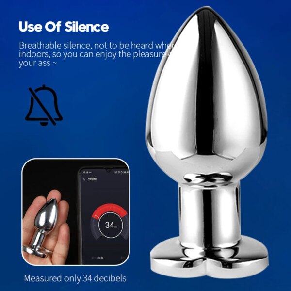 Vibrating luminous anal plug butt plug, Remote operation of mobile phone,, adult pleasure, adult women toys, vibrators sex toys