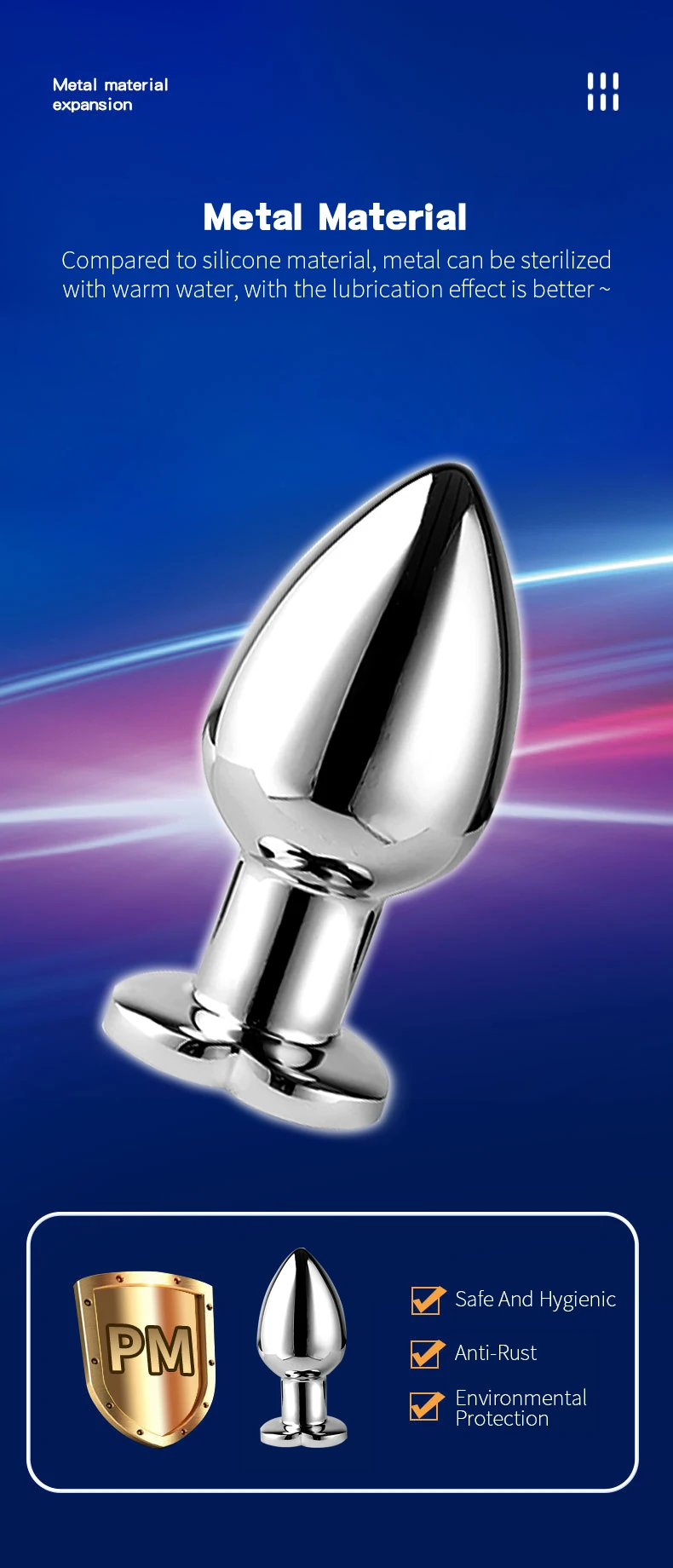 Vibrating luminous anal plug butt plug, Remote operation of mobile phone,, adult pleasure, adult women toys, vibrators sex toys