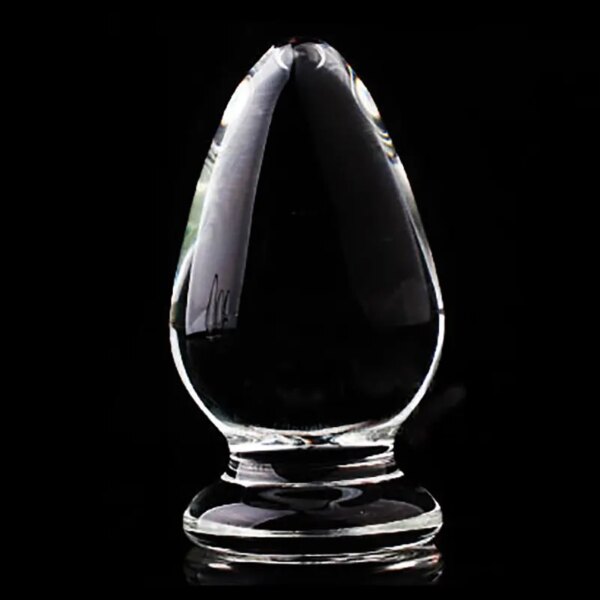 Different Types Medical Grade Crystal Transparent Glass Butt Plug Adult Pleasure Smooth Stick Anal Toys For Couple