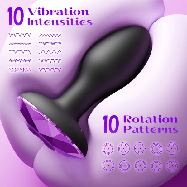 360 Rotation Anal Plug Vibrator for Women Wireless Butt​ Plug for Man Prostate Massager 10 Settings Gay Adult Couple Sex Toys 18