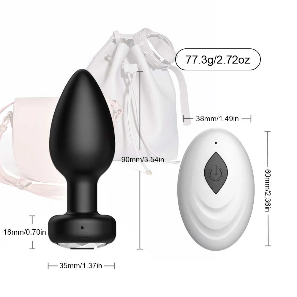 Wireless Control Anal Plug Vibrator Butt Plug Men Prostate Massager Female Masturbator Adult Sex Toys for Women Men Gay 18+