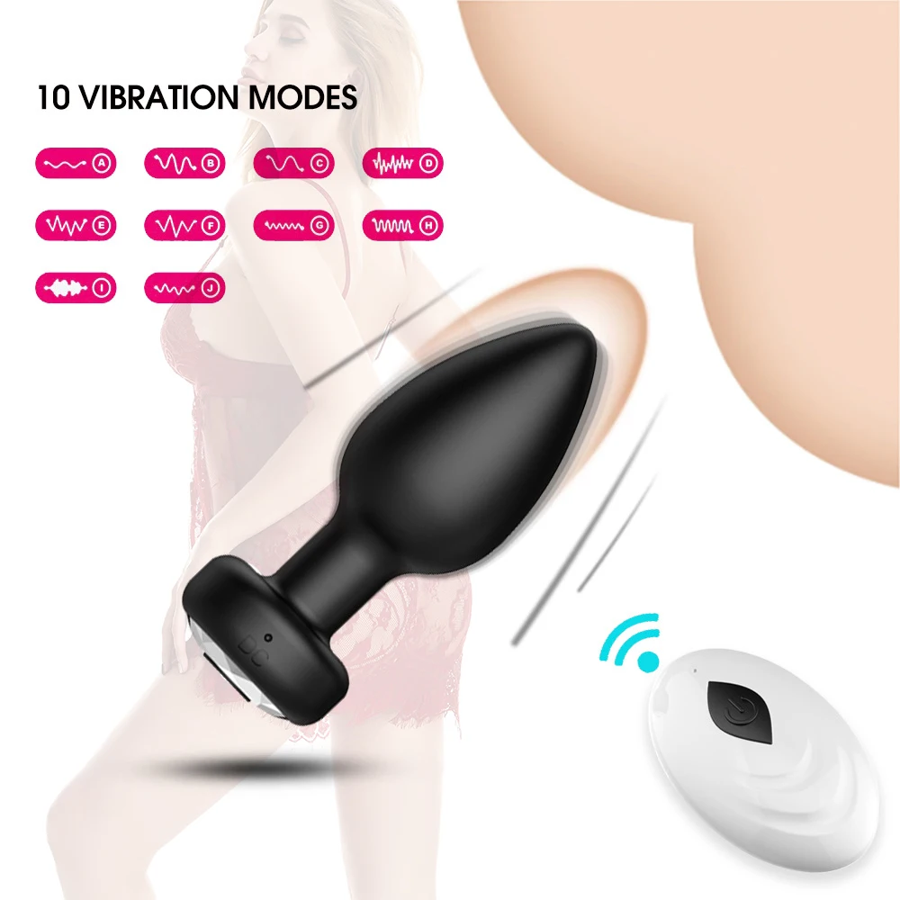 Wireless Control Anal Plug Vibrator Butt Plug Men Prostate Massager Female Masturbator Adult Sex Toys for Women Men Gay 18+