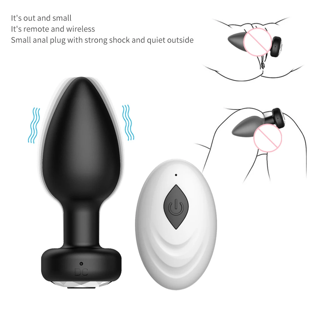 Wireless Control Anal Plug Vibrator Butt Plug Men Prostate Massager Female Masturbator Adult Sex Toys for Women Men Gay 18+
