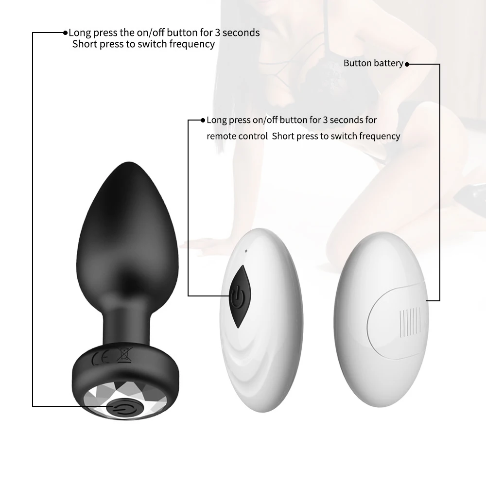 Wireless Control Anal Plug Vibrator Butt Plug Men Prostate Massager Female Masturbator Adult Sex Toys for Women Men Gay 18+