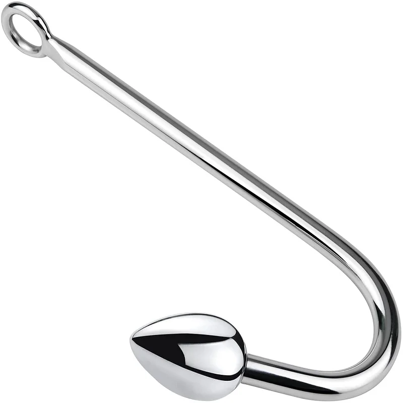 Small medium large 3 balls set metal anal hook beads head butt plug dilator prostate massager insert bdsm sex toy for male Small medium large 3 balls set metal anal hook beads head butt plug dilator prostate massager insert bdsm sex toy for male
