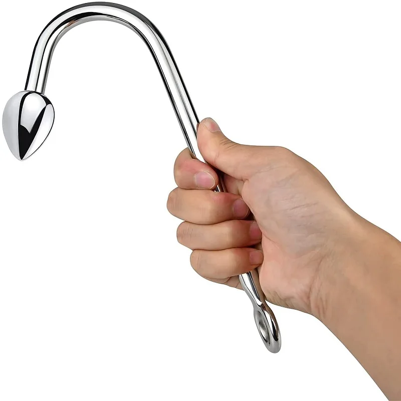 Small medium large 3 balls set metal anal hook beads head butt plug dilator prostate massager insert bdsm sex toy for male Small medium large 3 balls set metal anal hook beads head butt plug dilator prostate massager insert bdsm sex toy for male