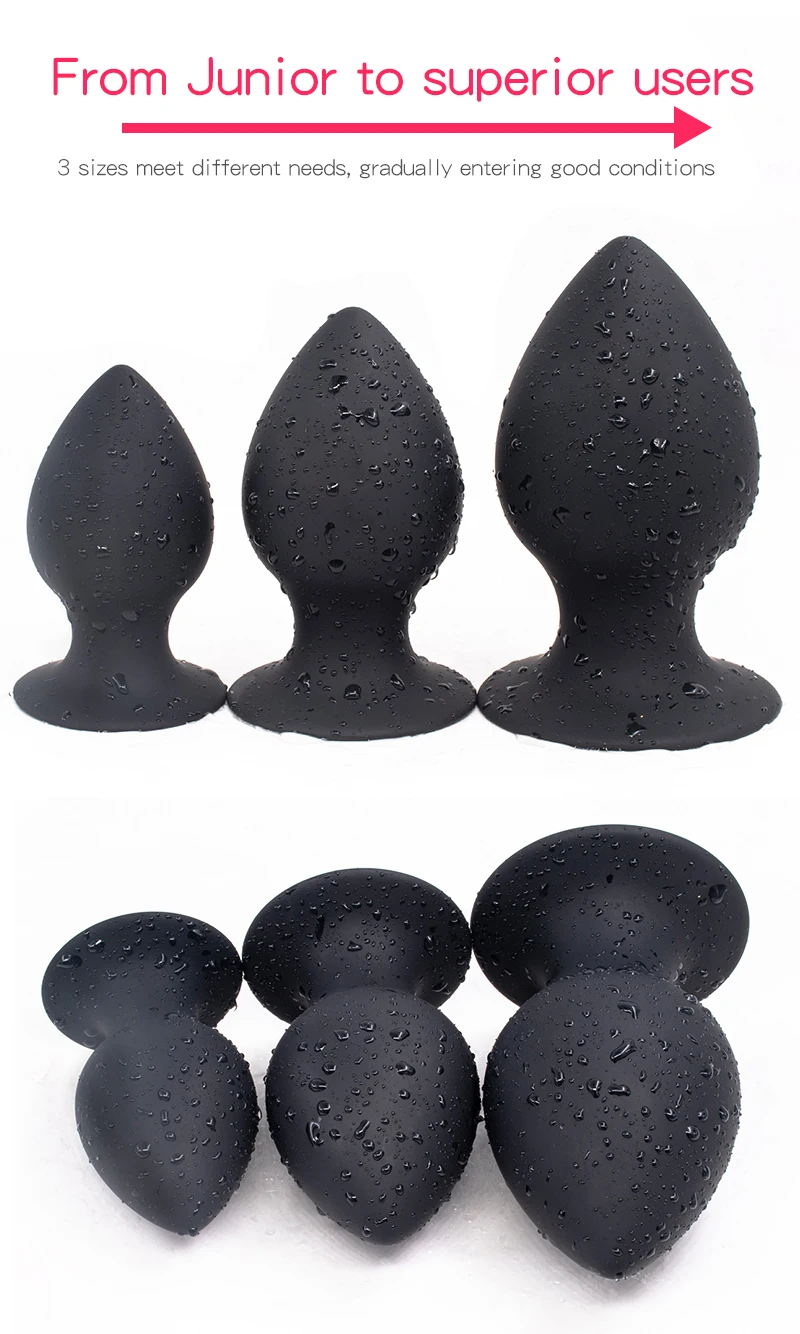 Heavy Prostate Massager Squeezable Huge Butt Plug with Sucker Silicone Soft Anal Plug Speculum Anus Anal Sex Toys for Women Men
