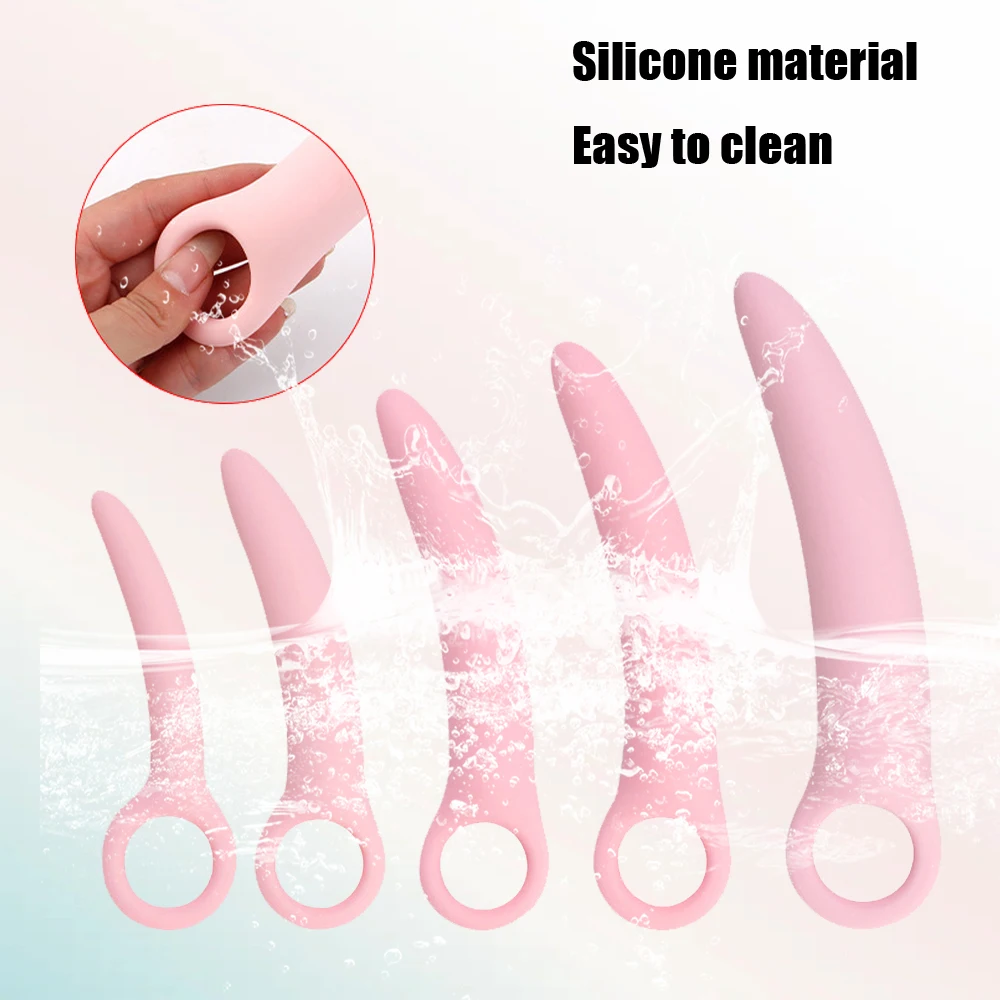 Vaginal dilator vaginal spasm vaginal dilator vaginal plug female anal dilator pink anal plug exerciser male masturbator