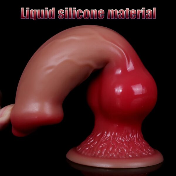 Silicone Animal Dog Dildo Realistic Thrust XS-XL Vaginal Anal Plug Adults Sex Toys For Women Men Masturbators Fake Penis Big