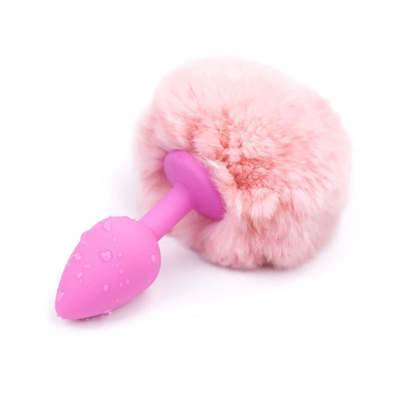 Silicone Anal Plug Rabbit Tail Butt Plug Cosplay Games Flirt for Gift BDSM Erotic Anus Toys Sex Toys for Female Male Couples Gay