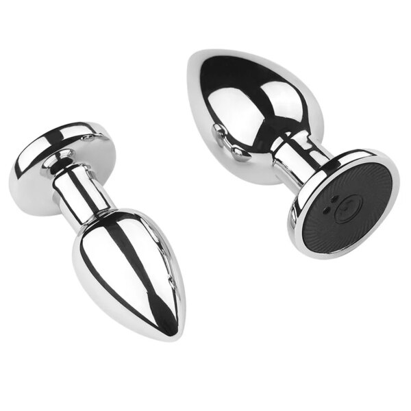 10 Modes Wireless Remote Control Metal Anal Butt Plug Vibrator For Women Men Masturbation Sex Toys