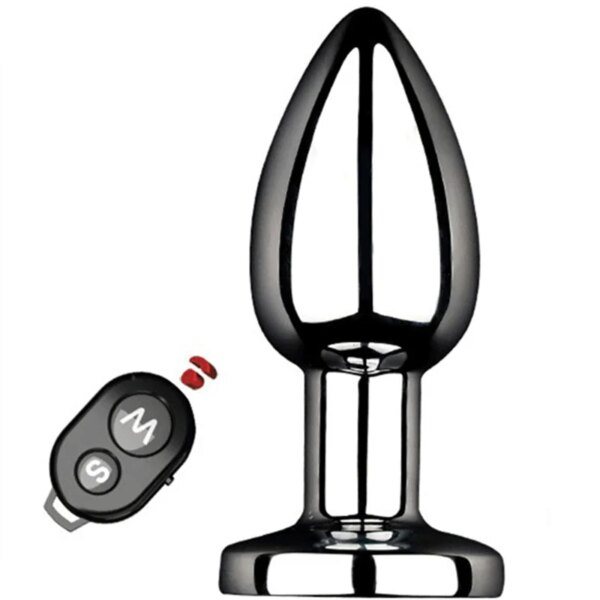 10 Modes Wireless Remote Control Metal Anal Butt Plug Vibrator For Women Men Masturbation Sex Toys