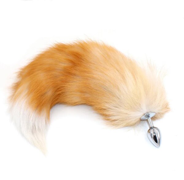 fox tails anal plug metal anal sex toys butt plug sex games role play cosplay toys drop shipping