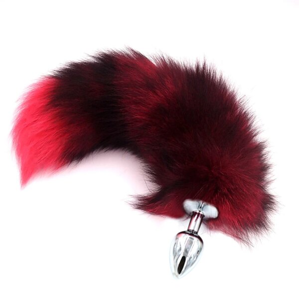 fox tails anal plug metal anal sex toys butt plug sex games role play cosplay toys drop shipping