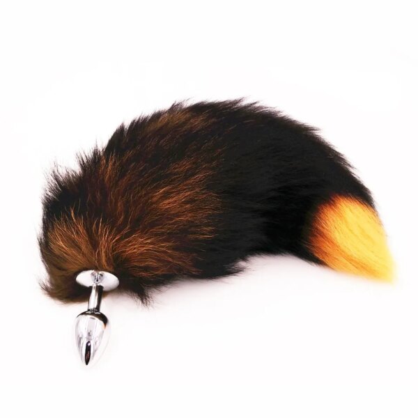 fox tails anal plug metal anal sex toys butt plug sex games role play cosplay toys drop shipping